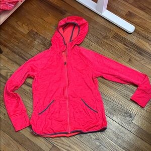 Hanes Sport neon coral thermal Fleeced Jacket